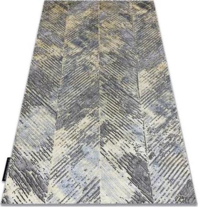 Moderní koberec DE LUXE 2087 Rybí kost vintage Strukturální, zlato velikost 160x220 cm | krásné koberce cz