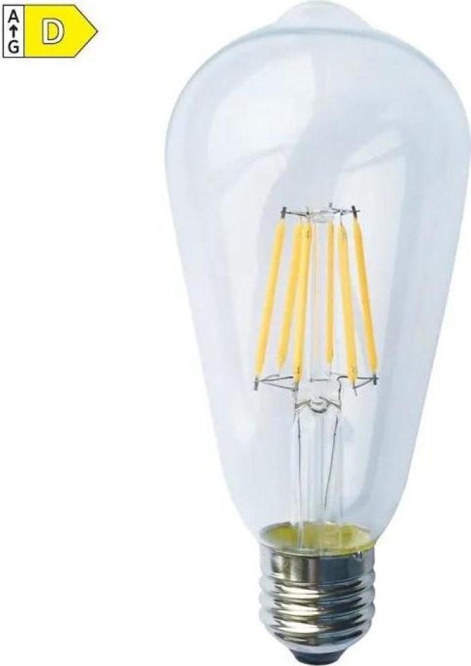 Diolamp LED Filament žárovka čirá ST64 6W/230V/E27/2700K/820Lm/360°