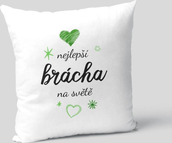 Nejlepší brácha - polštář s potiskem