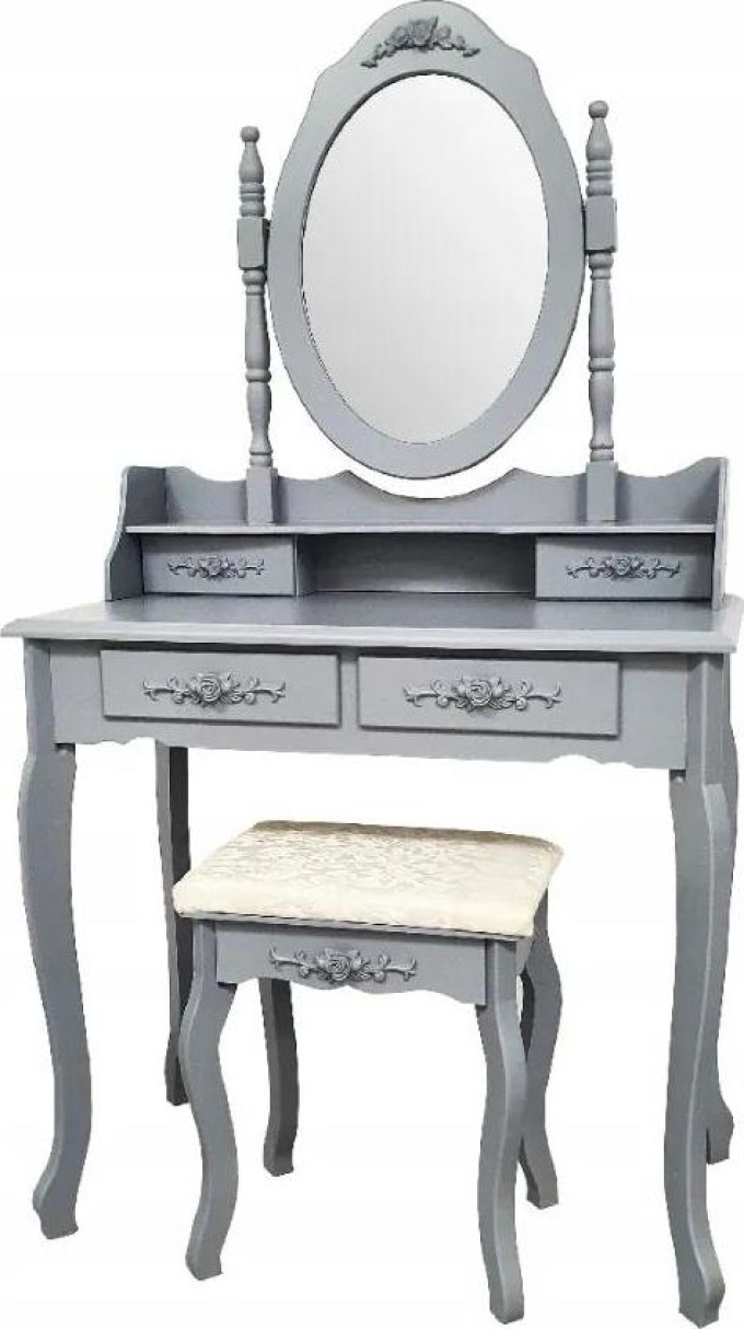 Toaletní stolek BAROCCO šedý