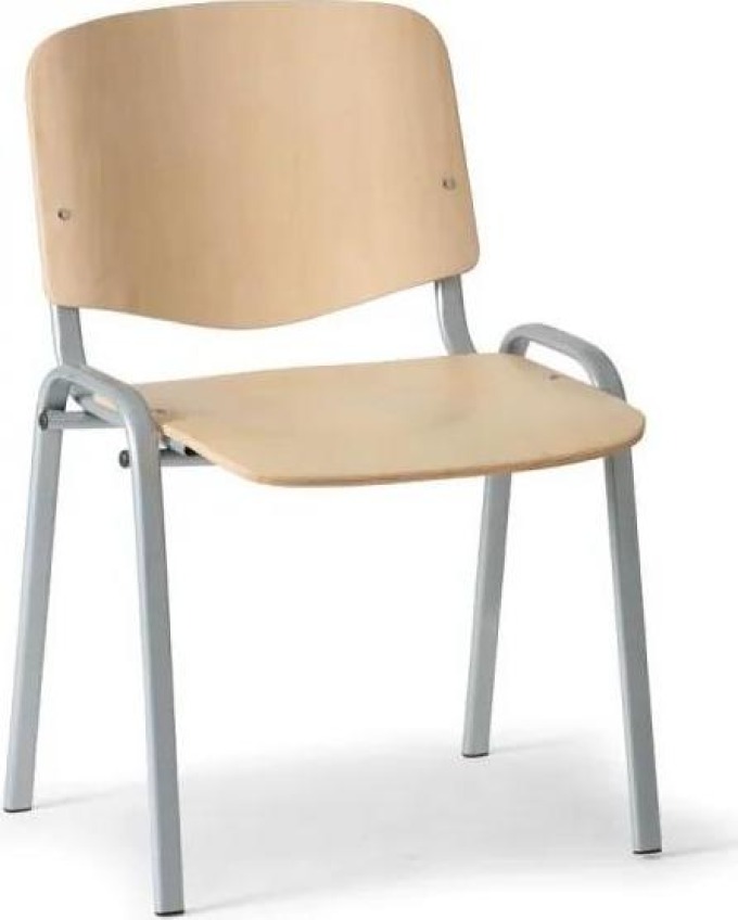 Dřevěná židle ISO - šedé nohy