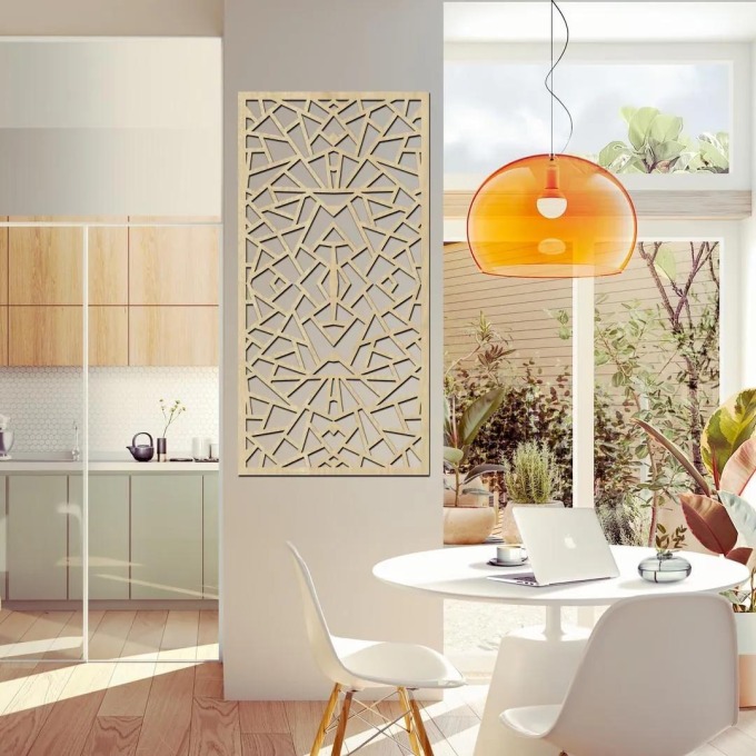 dřevo života Dekorační panel GEOMETRY Barevný vzor: Javor, Rozměry (cm): 60x120