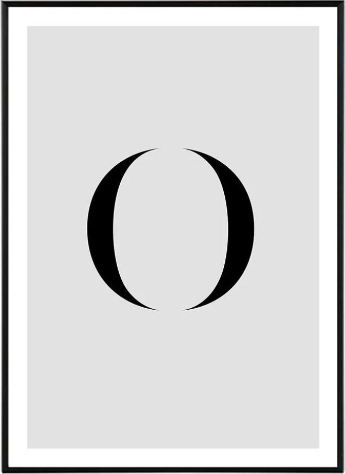Letter O - 50x70 cm Obraz