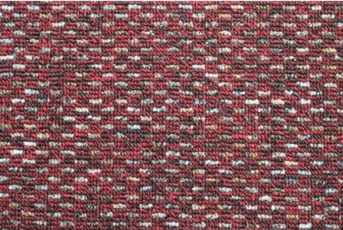 Červený zátěžový koberec RUBIN, skladem, doručení do 24 hodin zdarma nebo možnost vyzvednutí v prodejně v Brně nebo Jihlavě
