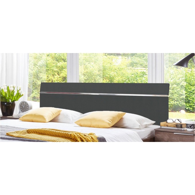 Záhlaví Level Beds B Pro Š. 180cm, Grafit/chrom