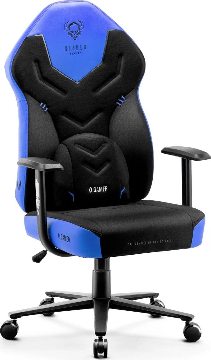 Herní žídle Diablo X-Gamer 2.0 Normal Size: černo-modrá Diablochairs