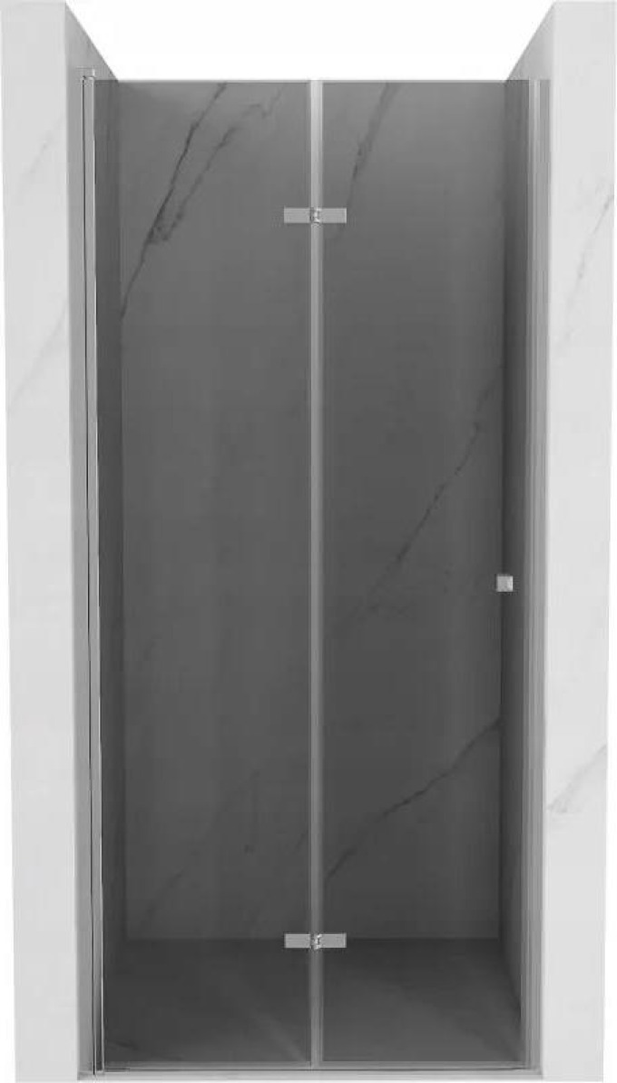 Mexen Lima skládací sprchové dveře 80 cm, Grafitově černá, Chromovaná - 856-080-000-01-40