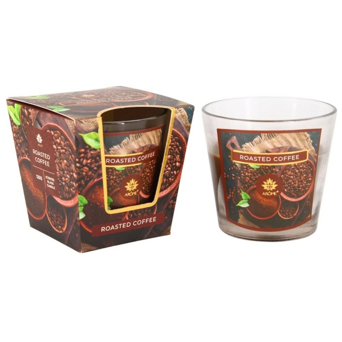 Arome Vonná svíčka ve skle Roasted Coffee, 120 g