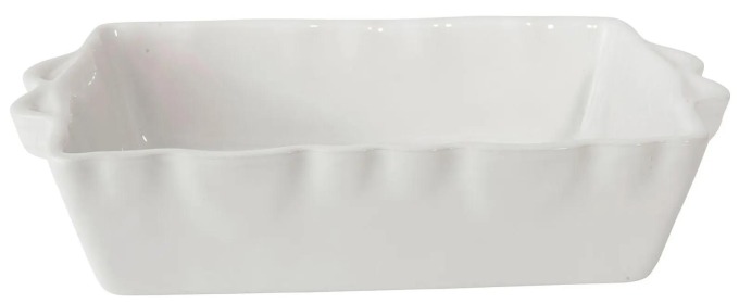 CÔTÉ TABLE Zapékací miska White 32 cm, bílá barva, keramika