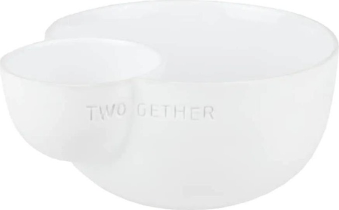 räder Porcelánová miska Two Gether, bílá barva, porcelán