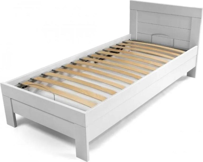 Rám postele Woody Box - bílá - 90x200