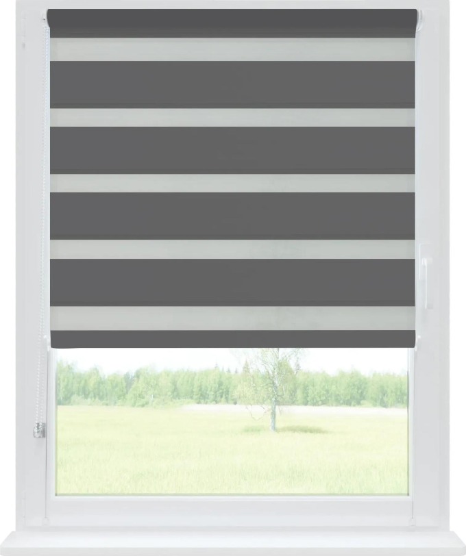 Dekodum Zatemňovací roleta den a noc Grafitová 78x150 cm