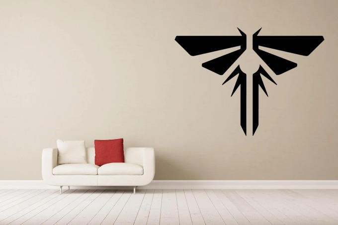 Lepy.cz Samolepka na zeď The Last of Us - Světluška Velikost (šířka x výška): 50x36cm, Barevná varianta: Světle růžová