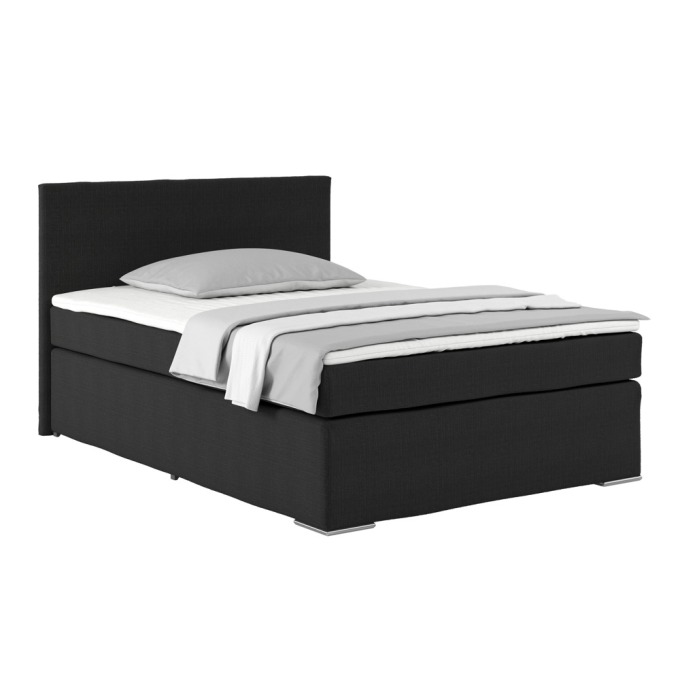 Postel Boxspring NERO Pl: 140/200cm, Černá