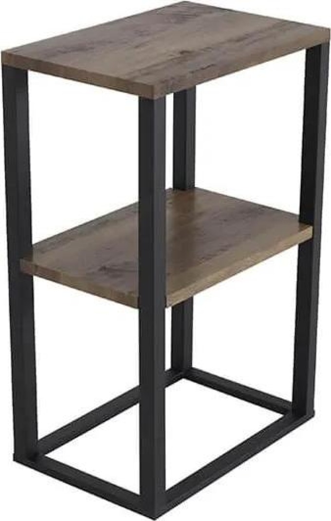 Rise noční stolek černá / hnědá 45x30