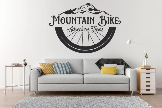 Lepy.cz Samolepka na zeď Horksá kola - Dobrodružství Velikost (šířka x výška): l20x84cm, Barevná varianta: Světle žlutá