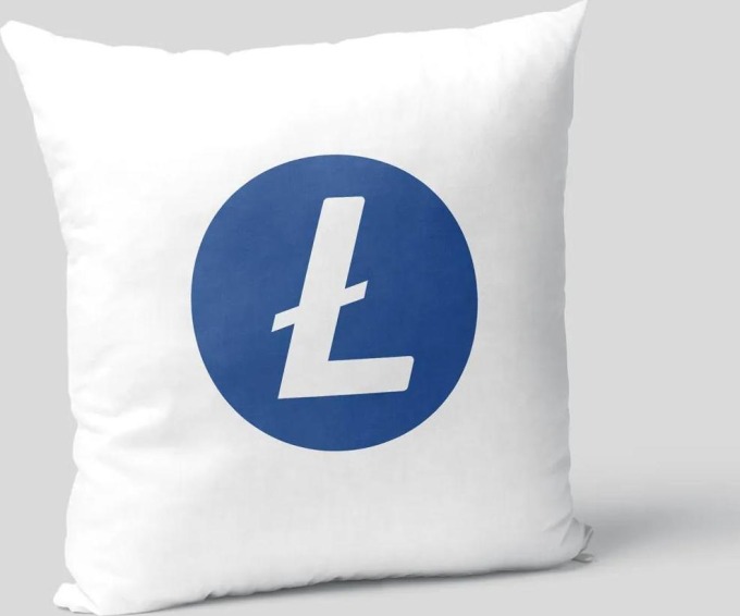 Litecoin - polštář s potiskem