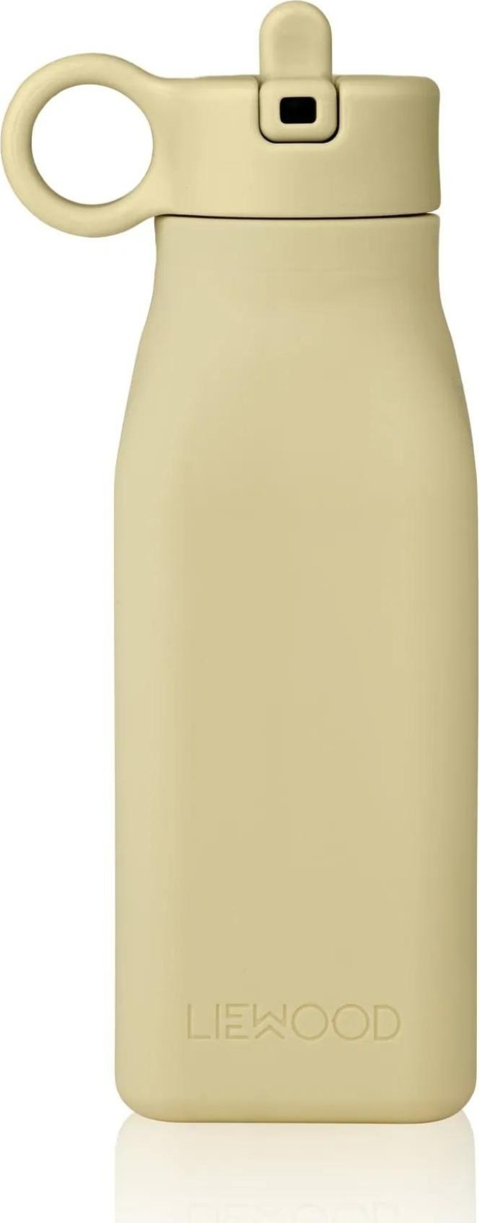 LIEWOOD Silikonová lahev na pití Warren Jojoba 350 ml, žlutá barva, plast