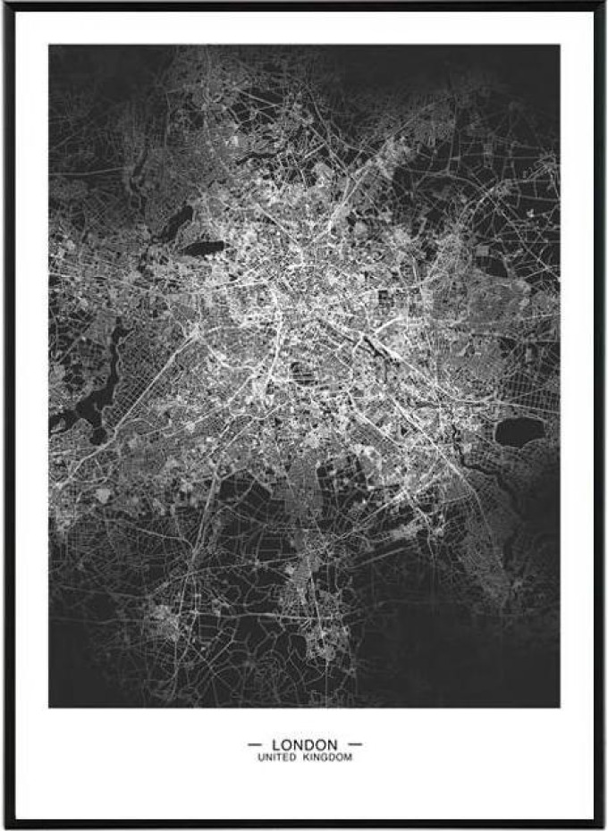 London map - 50x70 cm Obraz