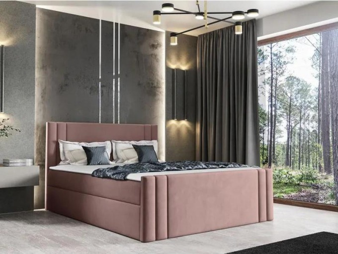 Kontinentální postel Neresko, Rozměr postele: 180x200, Barva:: Amor Velvet 4308