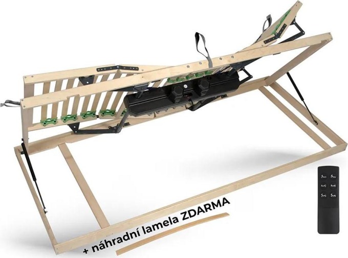 Lamelový rošt BEDTON DUOTON 28 MOT+SideUP 90x200 elektrické motorové polohování cm