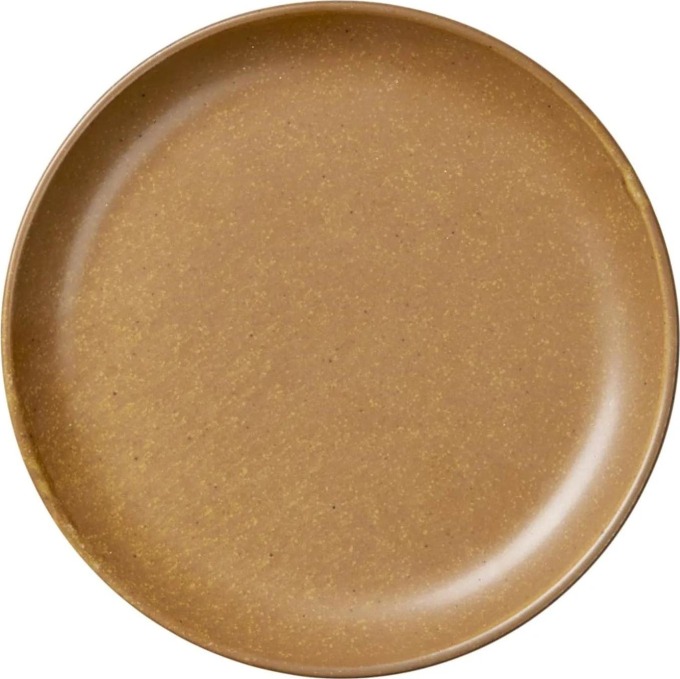Broste Dezertní talíř Eli Caramel Brown 20 cm, hnědá barva, keramika