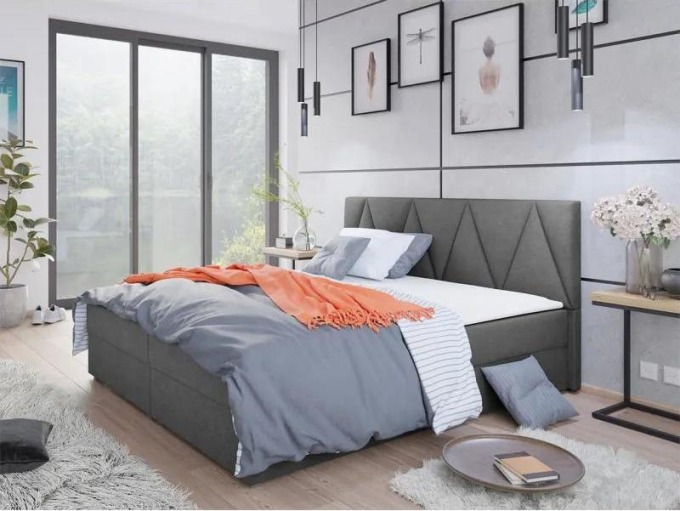 Kontinentálni postel Derisio 3, Rozměr postele: 180x200, Potah: Rico 23