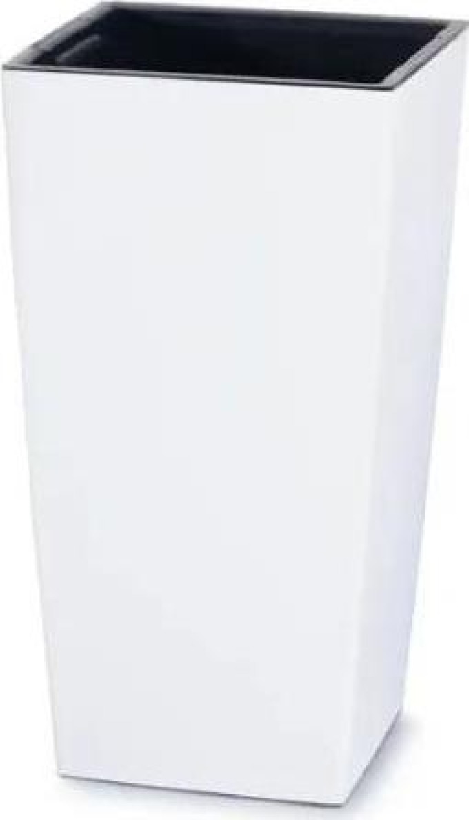 MAXIVA Květináč - URBI SQUARE Rozměr: 24x24 cm, Barva: bílá