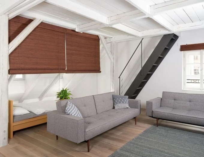 Zatemňovací roleta pro velká okna, délka 250 cm, šířka 150 cm, hnědá barva