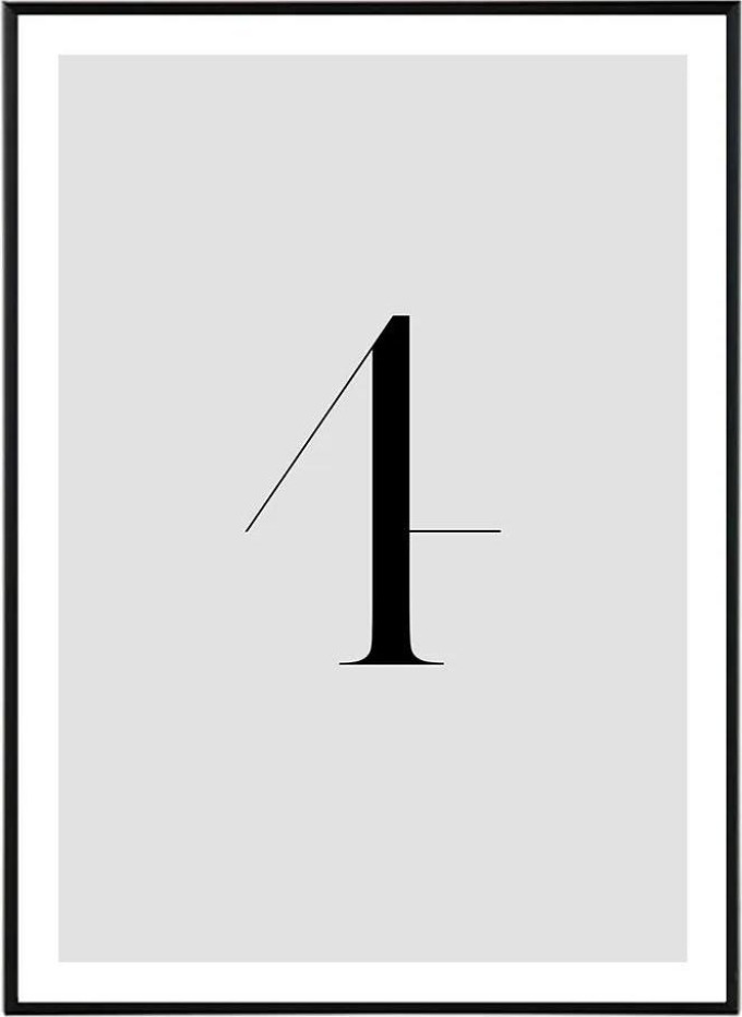 Number IV - 30x40 cm Obraz