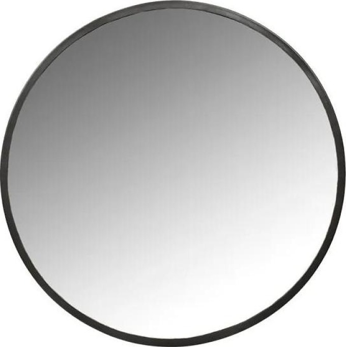Villa Collection Kulaté zrcadlo s kovovým rámem Vardo Black 50 cm