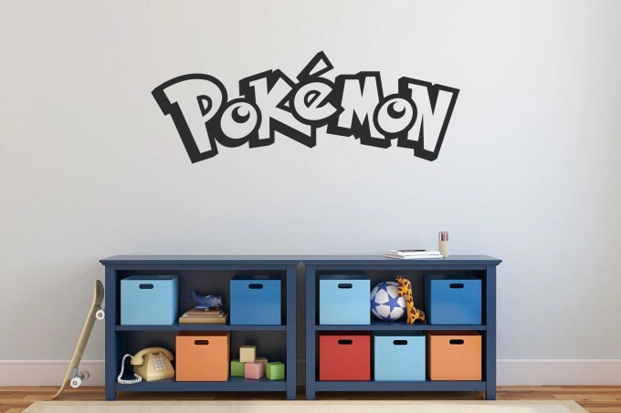 Lepy.cz Samolepka na zeď Pokémon Velikost (šířka x výška): 80x30cm, Barevná varianta: Jemná růžová