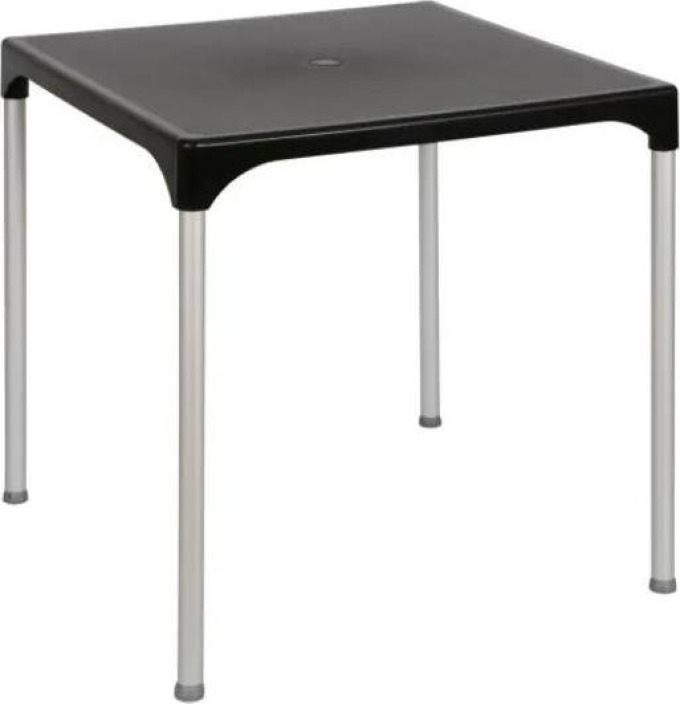 ROJAPLAST Zahradní stůl - PRIME, 70x70 cm, plastový/hliníkový Barva: černá
