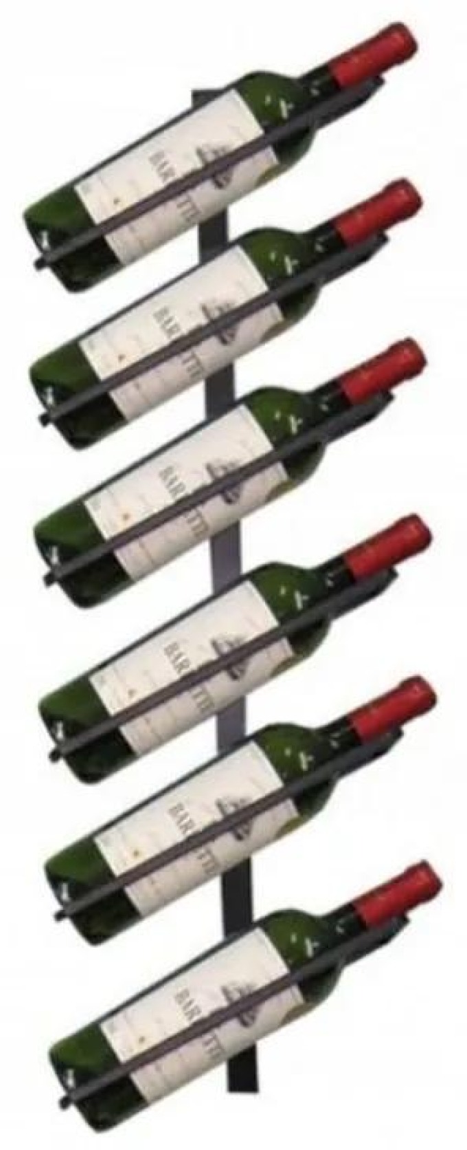 Elegantní stojan na víno ve skandinávském stylu pro šest lahví - zajímavý dekorační prvek s precizním zpracováním a moderním designem