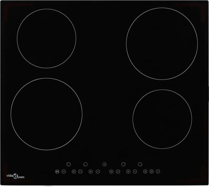 vidaXL Keramická varná deska 4 varné zóny dotykové ovládání 6 000 W