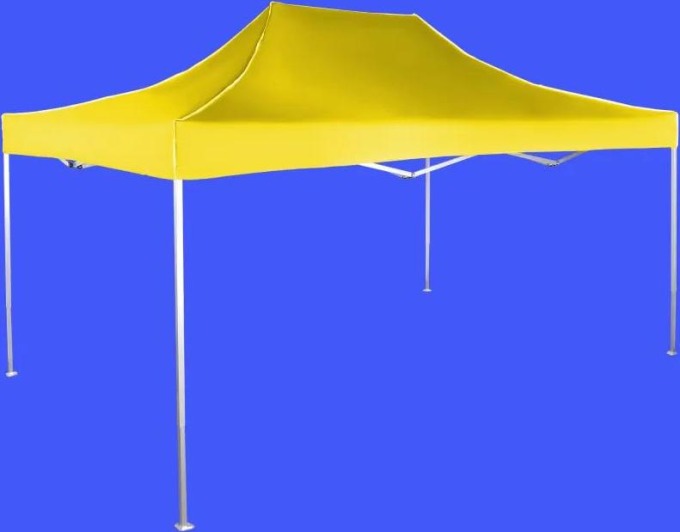 Nůžkový stan 3x4,5m hlinikovy, Žlutá, Bez bočních plachet