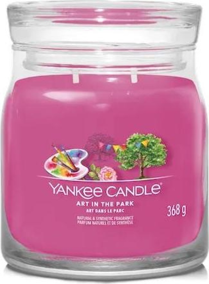 Yankee Candle vonná svíčka Signature ve skle střední Art in the park 368g