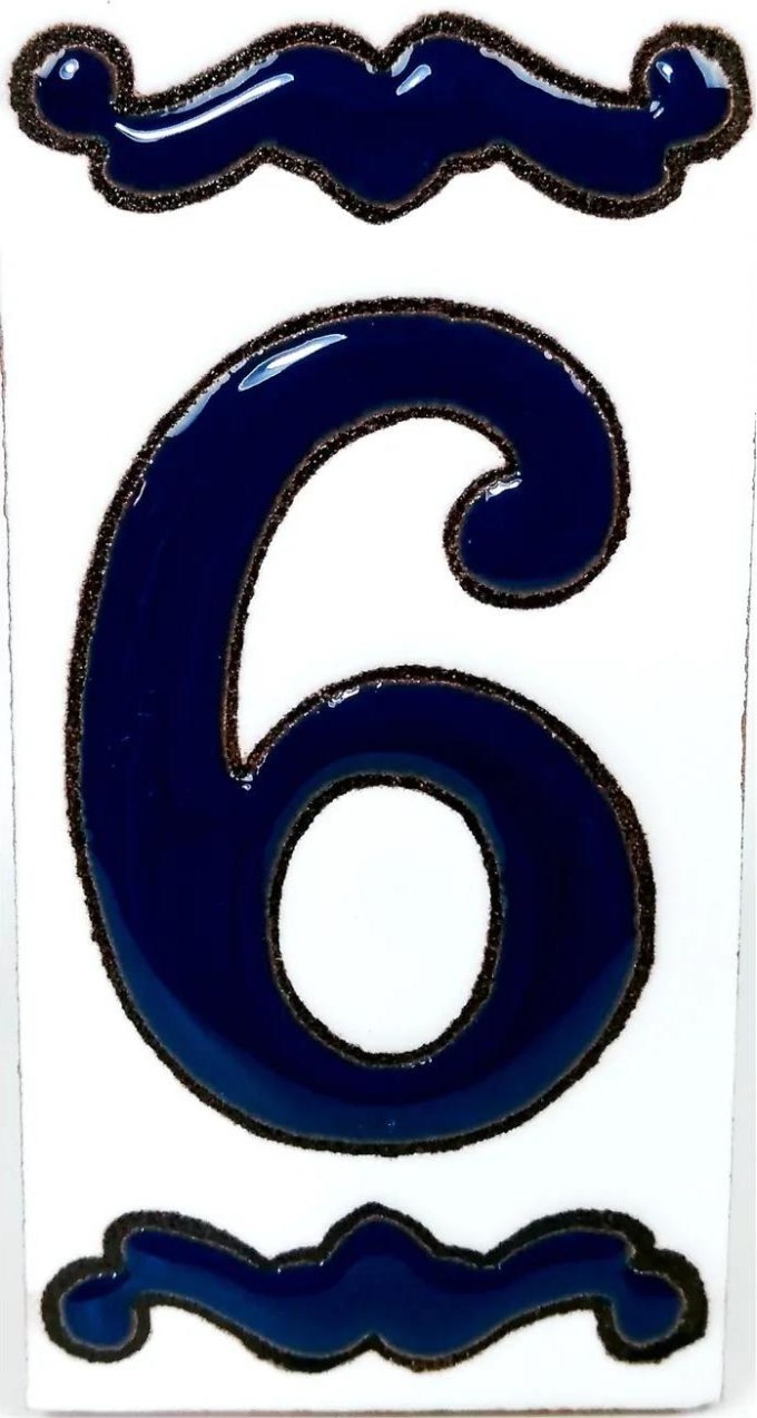 Dlaždice CAMPO AZUL - Číslo 6