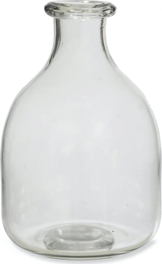 Garden Trading Skleněná váza Clearwell Vase Bottle, čirá barva, sklo