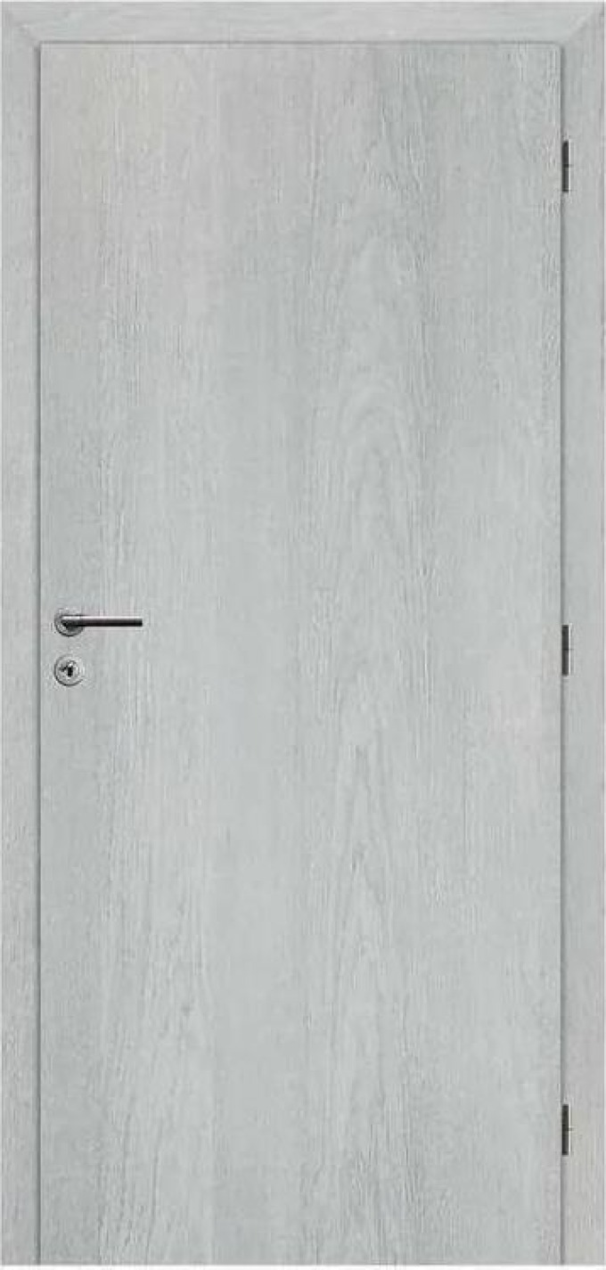 Solodoor Protipožární dveře 80 P, 820 × 1970 mm, fólie, pravé, Earl Grey, plné