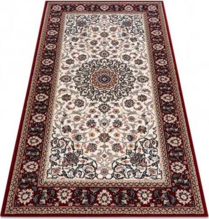 Vlněný kusový koberec Hortens bordó 80x150cm