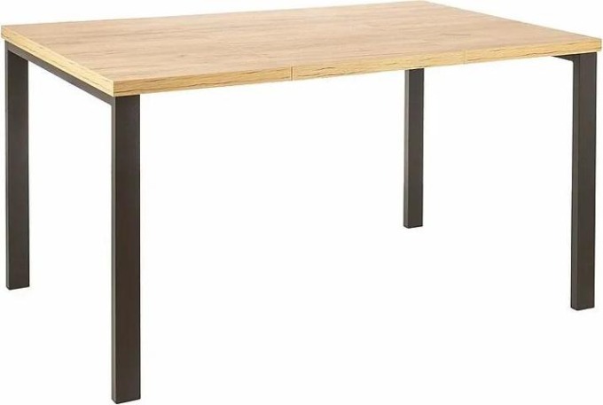 MAXIVA Jídelní stůl - TRISTAN, 80/148x80, dub artisan/matná černá