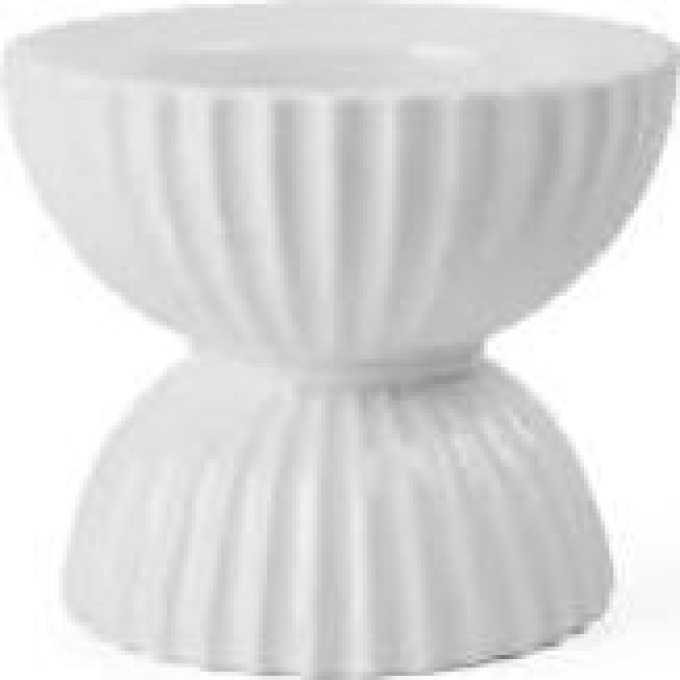 Svícen Tura Block Candle holder White 11,5 cm Lyngby Porcelaen