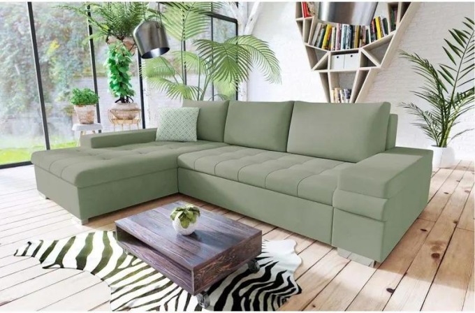 Rohová sedací souprava Kanton Mini, Potah: Uttario Velvet 2954 + Uttario Velvet 2954 + Evo 29