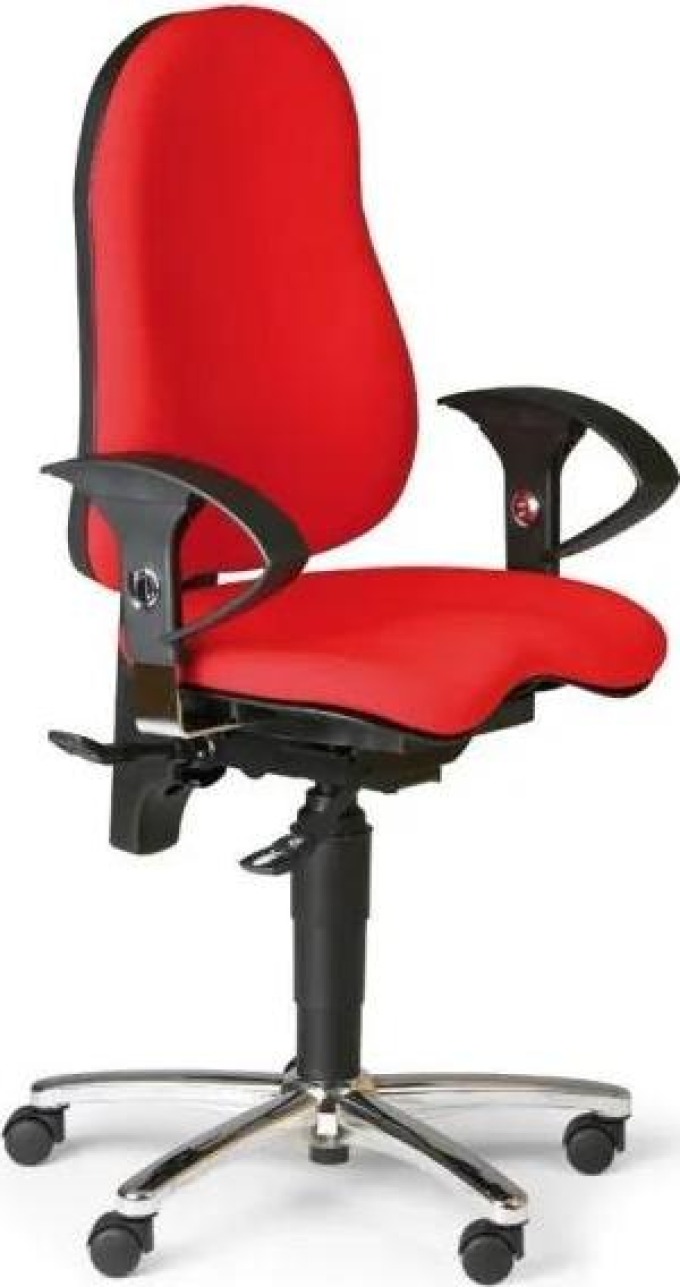 Topstar Zdravotní balanční kancelářská židle EXETER, červená