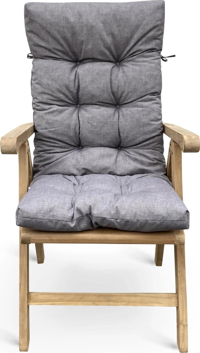Polstr na polohovací židli a křeslo 5cm šedý