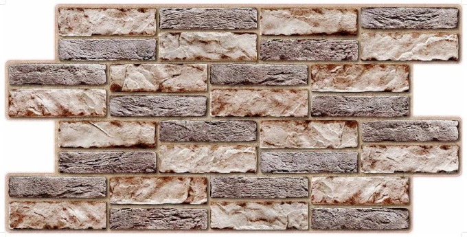 14680439030279 PVC obkladové 3D panely GRACE Kamenná zeď středni