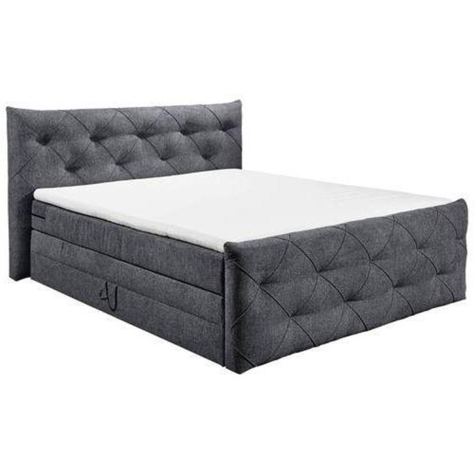 Boxspring Postel Tarragona Antracitová 180x200 Cm