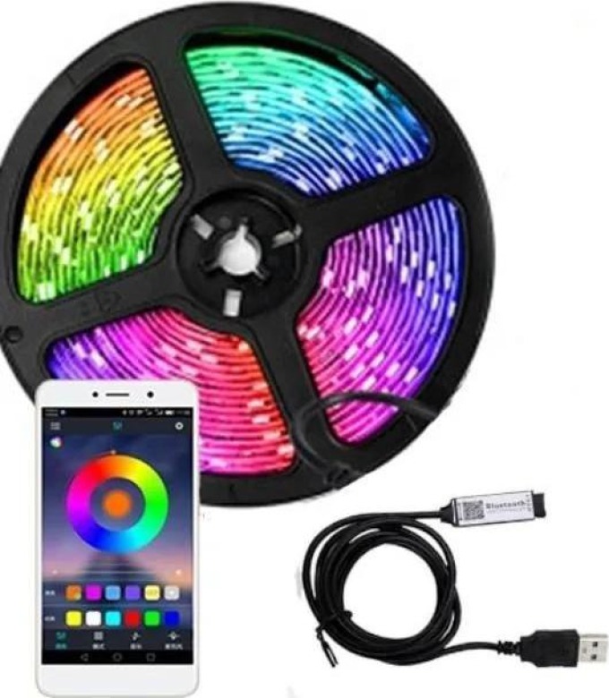 Zaparkorun LED RGB pásek za televizi s ovládáním pomocí telefonu - 5 m