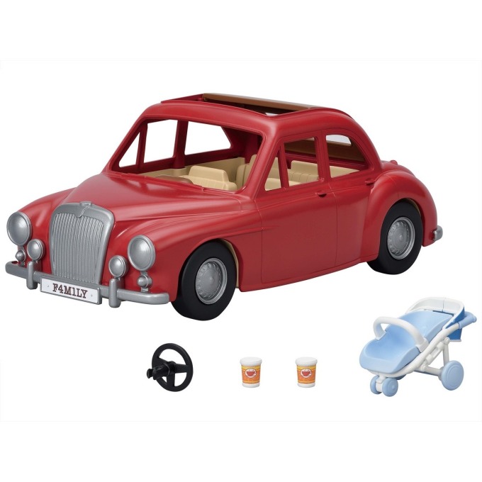 Sylvanian families 5448 rodinné cestovní auto s kočárkem a autosedačkou